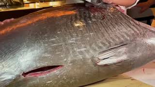 A Massive Tuna Cutting in Hong Kong
