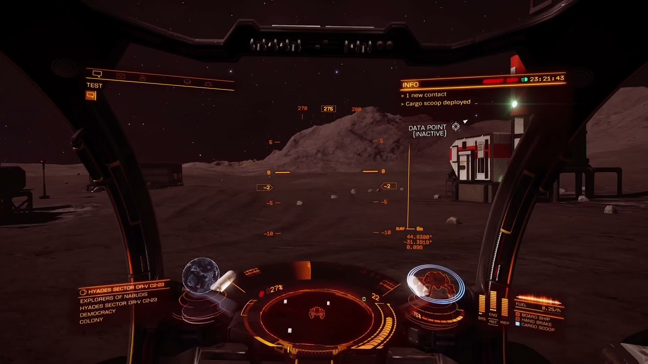 Elite Dangerous: A fast lap of Dav's Hope in the Scarab SRV gathering manufactured materials