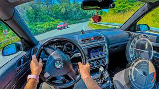 2008 Skoda Octavia RS 381,000 km | 2.0 TDI 170 HP | POV Test Drive #2843 | Joe Black