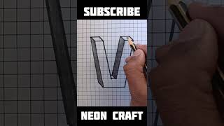 3d  V  | Neon Craft | shorts shortvideo youtubeshorts