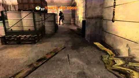 MW3 S&D Hardhat Spawn Throwing Knife Deflected