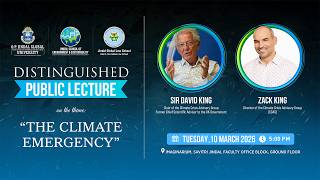 Distinguished Public Lecture “The Climate Emergency” by Sir David King,