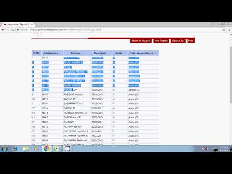 Students report generation from sampoorna(for windows)