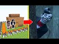 Mister Chuckle Teeth Tấn Công Nhà Được Bảo Vệ Bởi bqThanh và Ốc Trong Minecraft