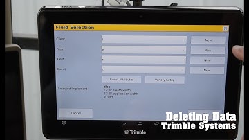 Trimble Solutions XN2050 Display - Deleting Data