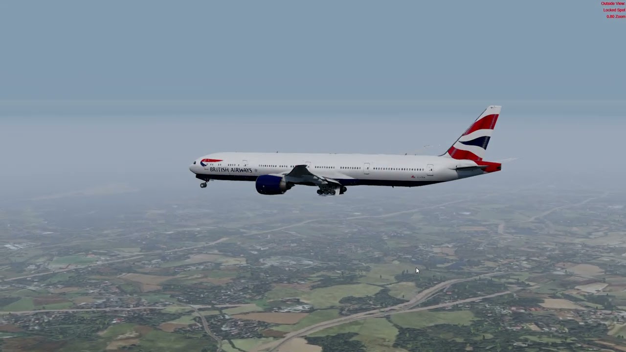 Full Approach into Lisbon LPPT | ✈️British Airways 777-300 ✈️| Smooth Widebody Landing