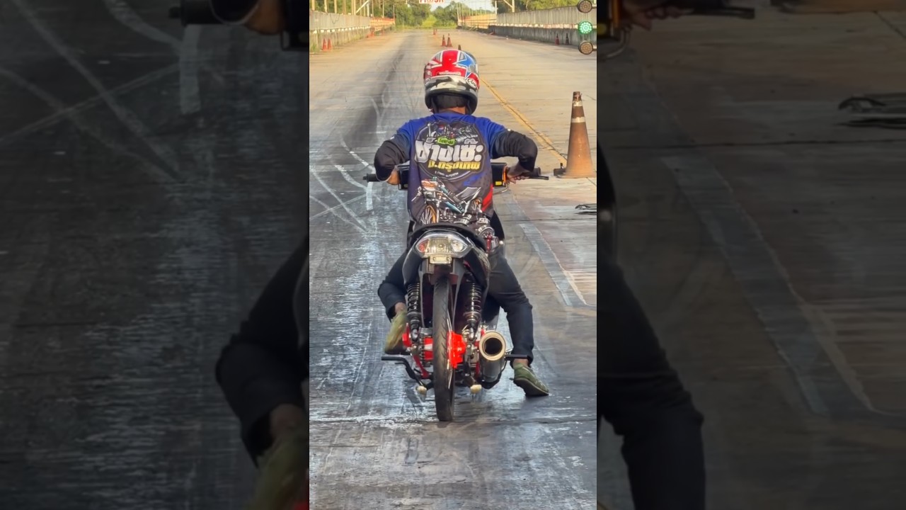 drag setting 402m wave 125 monster 450cc smk racing