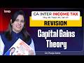 CA Inter Income Tax Revision Capital Gains Theory for May 26, Sep 26 &amp; Jan 27 CA Pooja Datte | SPC
