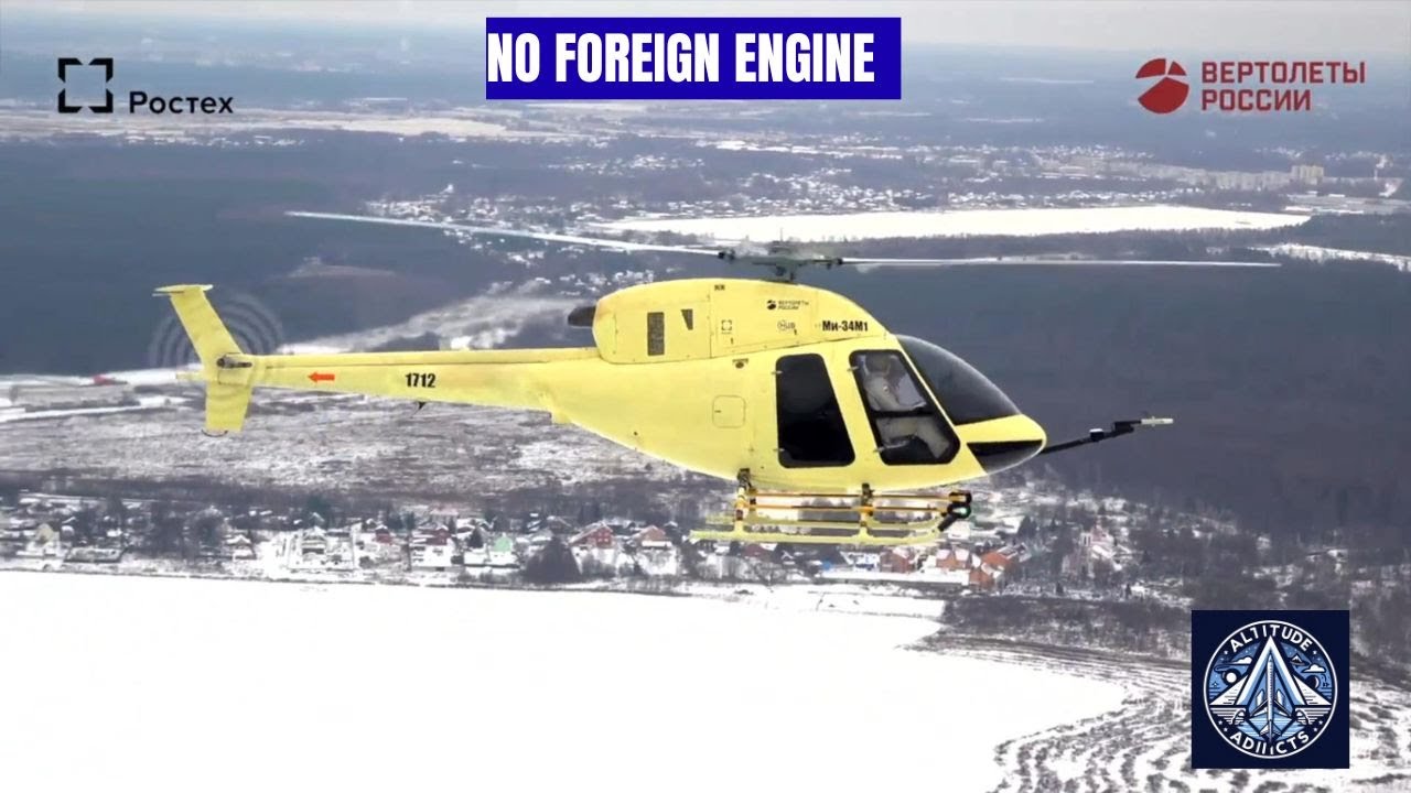 Новый российский вертолет Ми-34М1 летает с отечественным двигателем ВК-650В.