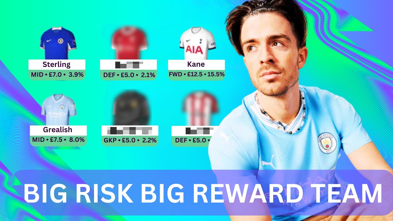 Big Risk Big Reward Fantasy Premier League Team for 2023/24 FPL 