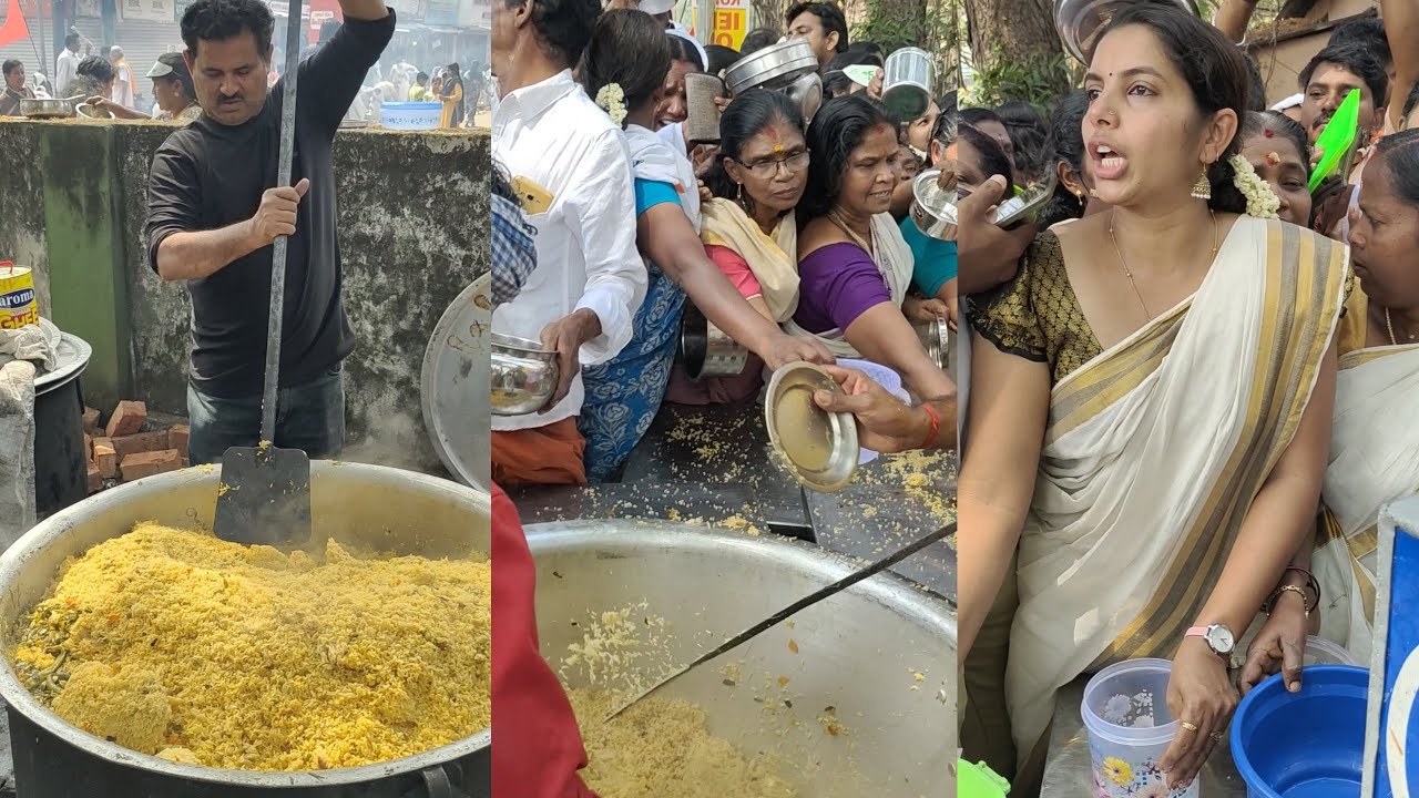 പൊങ്കാല ചോറിന് വേണ്ടി ചേച്ചിമാരുടെ അടിപിടി