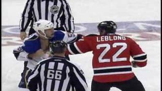 Pierre-Luc Leblond vs Cam Janssen 3/20/2010