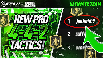 FIFA 22 - INSANE PRO PLAYER (442) CUSTOM TACTICS + PLAYER INSTRUCTIONS!!