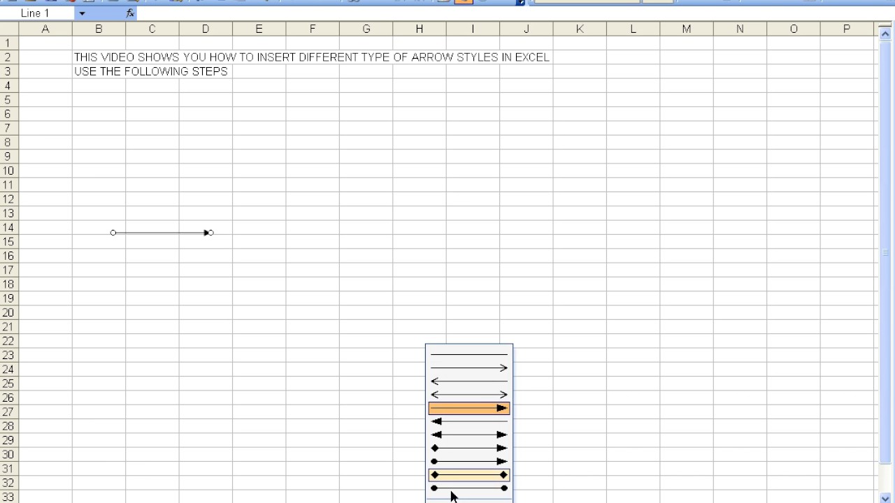 how-to-draw-different-types-of-arrows-in-excel-youtube