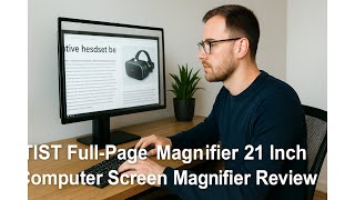 🔍🖥️ TIST Full-Page Magnifier 21 Inch Computer Screen Magnifier Review 🖥️🔍
