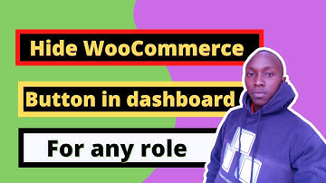How to hide WooCommerce button from WordPress dashboard FREE - WooCommerce PHP
