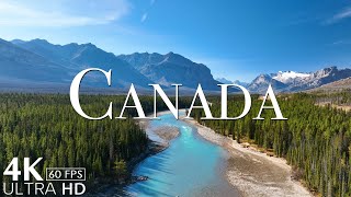 FLYING OVER CANADA (4K UHD)  Relaxing Music Along With Beautiful Nature Videos  4K Video Ultra HD