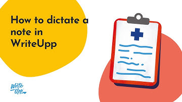 How to dictate a note in WriteUpp