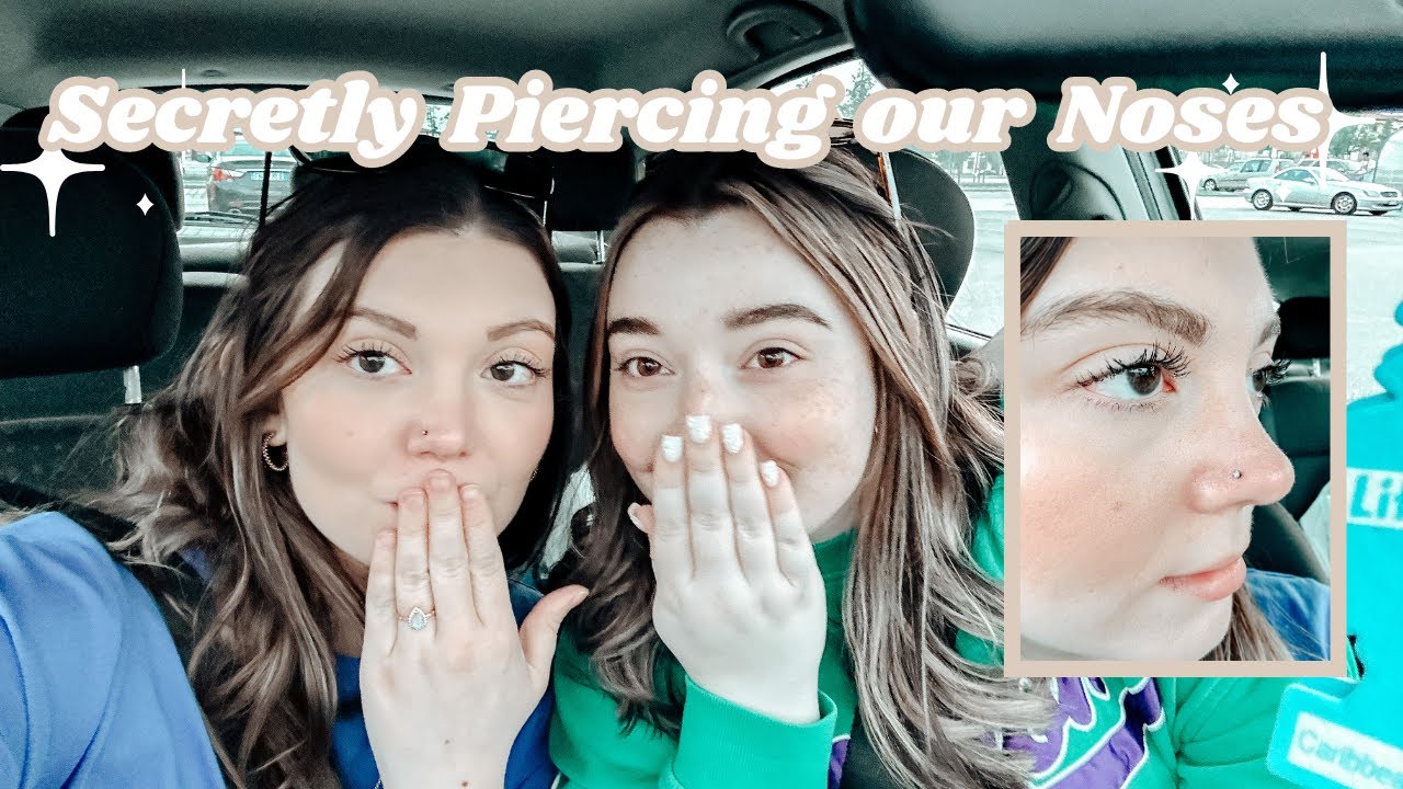 GETTING OUR NOSES PIERCED || nose piercing vlog \\ MILITARY WIFE
