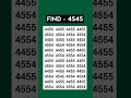 ASMR Eye Test 👁️ | Find 4545 Hidden Fast! | Most Relaxing Focus Challenge #Shorts