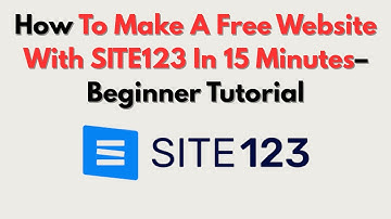 How To Make A Free Website With SITE123 In 15 Minutes– Beginner Tutorial