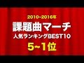 【吹奏楽】課題曲マーチ☆人気ランキングBEST10!《2010~16年 5~1位》