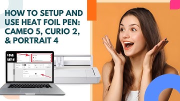 How to Setup Silhouette Heat Foil Pen? (Cameo 5, Curio 2, & Portrait 4) #howto #setup #heat #foil