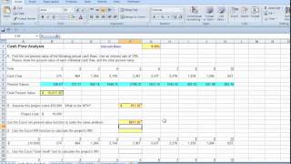 Celebrity Excel   Cash Flow Analysis with IRR and Goal Seek Net Worth