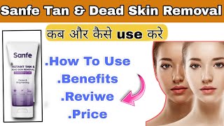 Sanfe Instant Tan &amp; Dead Skin Removal Exfoliating Gel #skinremoval