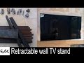 Retractable wall tv stand
