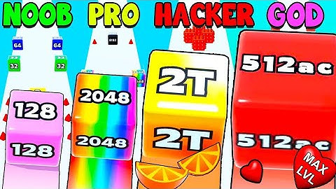 NOOB vs PRO vs HACKER in JELLY RUN!!