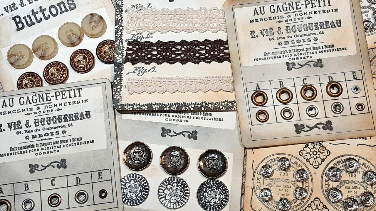 Vintage Haberdashery: Sewing Themed Embellishments for Junk Journals