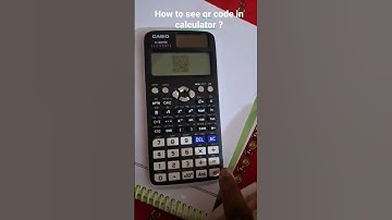 How to see qr code in calculator||casio||casio fx-991ex|| calculator. #calculator #math #tics #scien