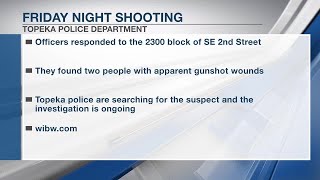 Topeka police investigate Friday night shooting injuring two