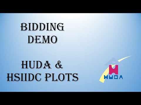 HSVP and HSIIDC Auction Bidding Process - Live Demo - Full information explained in detail