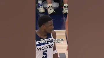 Anthony Edwards has words to Jamal Murray after Wolves loss Game 4...👀👀 #shorts #nbahighlights #fyp