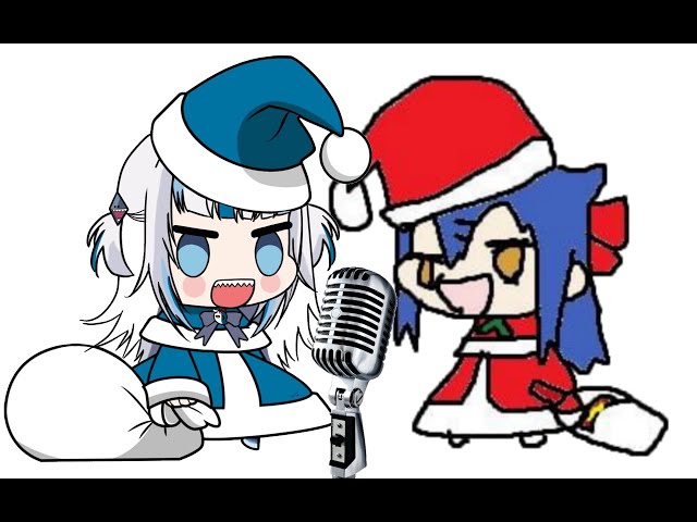 Gawr Gura sings Padoru with Senzawa (duet?) class=