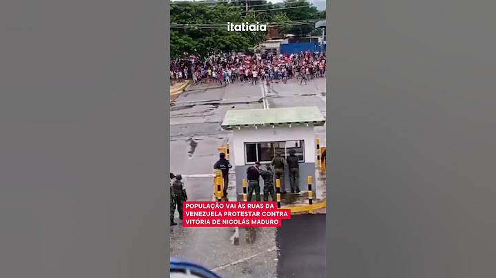 POPULAÇÃO VAI ÀS RUAS DA VENEZUELA PROTESTAR CONTRA VITÓRIA DE MADURO NAS ELEIÇÕES