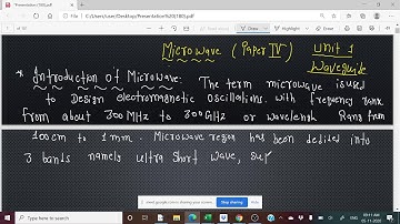 WaveGuide#Lecture 1#Microwave