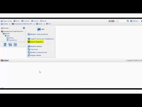 Guida 2 - Portale SafeFleet GPS - Associare i dispositivi ai veicoli