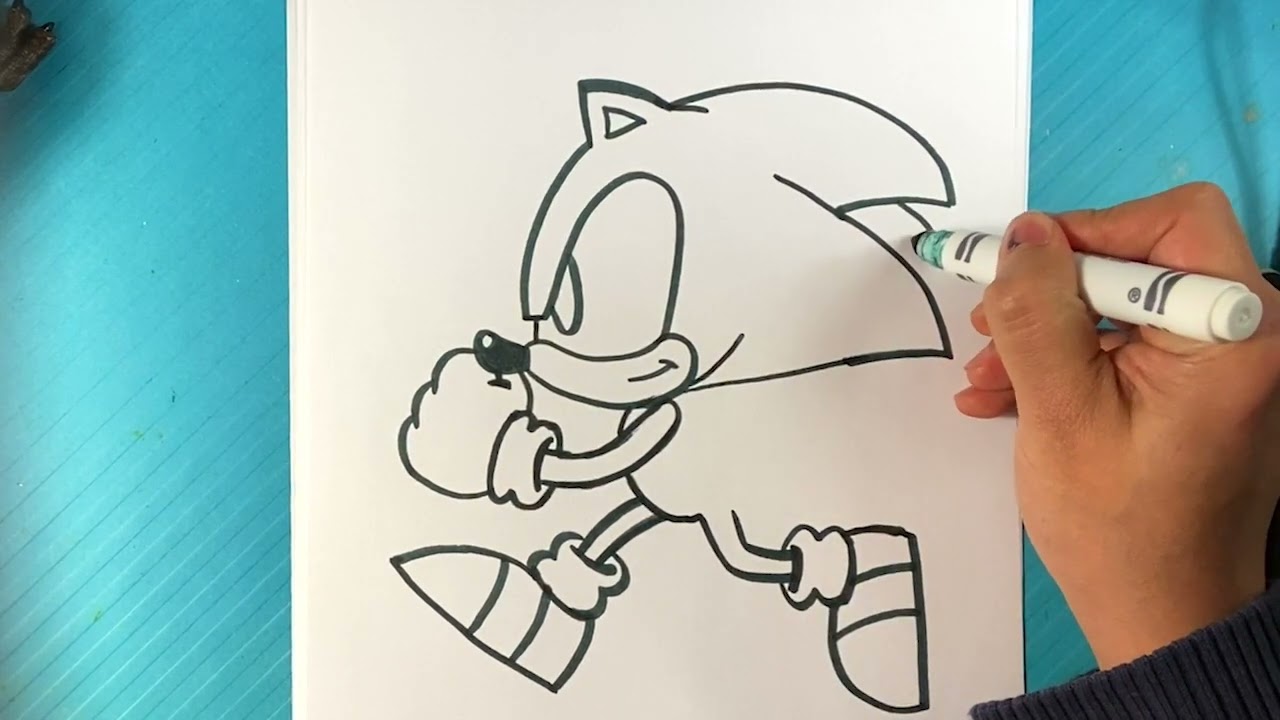 I'm still drawing Sonic The Hedgehog characters, and I can't stop
