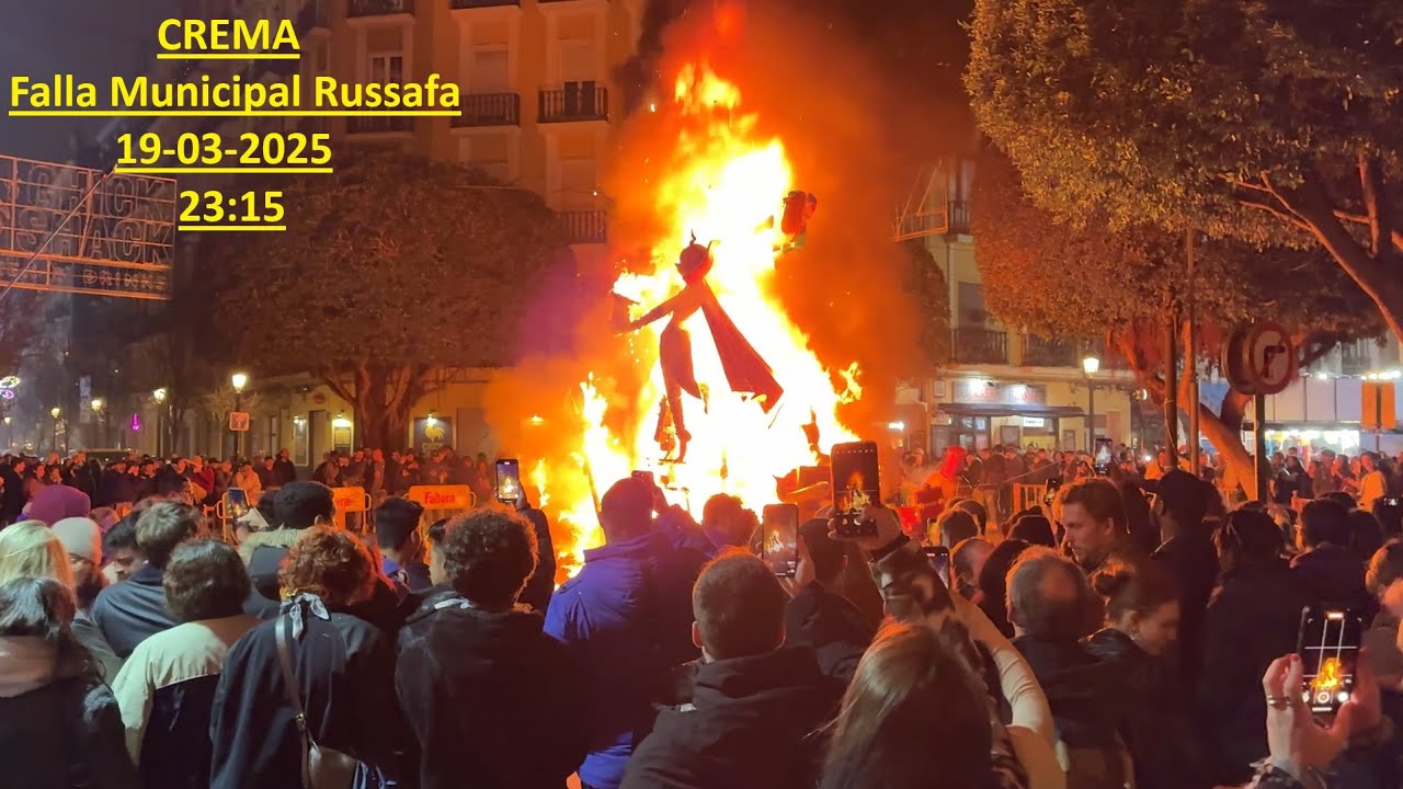 Crema Falla Junta municipal Russafa 19-03-2025 23:15 # Fallas 2025