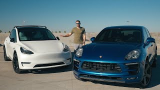 Tesla Model Y vs Porsche Macan S Comparison