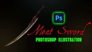 Meat Sword - Photoshop Illustration Process Tutorial for a DnD One-Shot 5/6