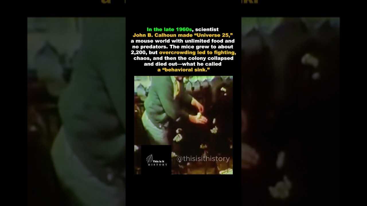 Эксперимент «Вселенная 25» | Мышиная утопия пошла не так 