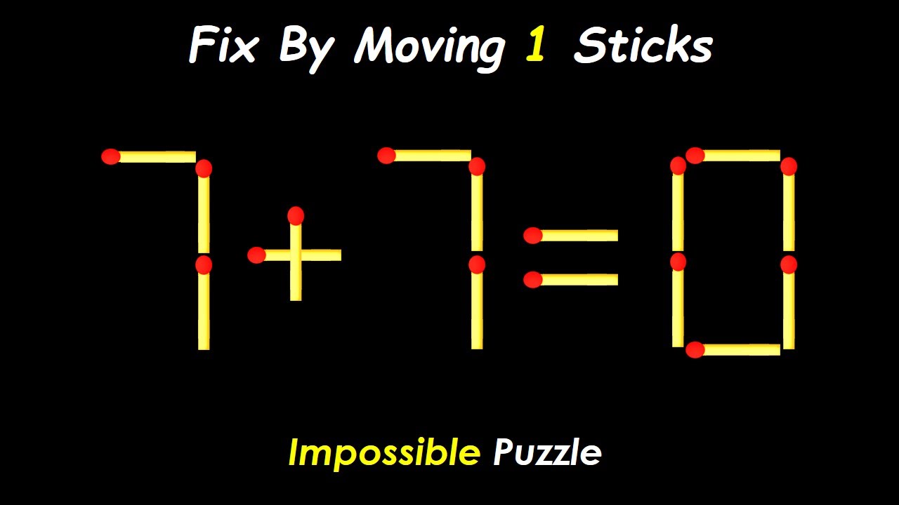 Want to Improve Your IQ? This Matchstick Puzzle is the Answer! - YouTube
