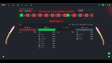 CSGOROLL 10 coins to a knife challenge episode 2
