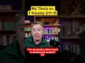 My Thesis on 1 Timothy 2:11-15