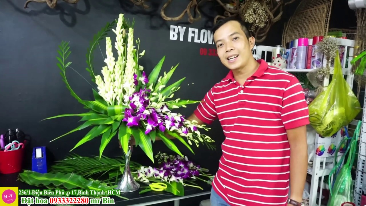 Creative Church Flower Arrangement 64|Thailand Orchid Flower - YouTube