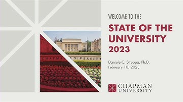 Chapman University State of the University 2023